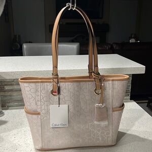 New Calvin Klein Monogram Tote